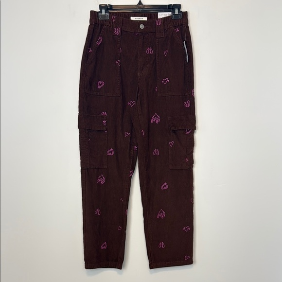 Pacsun Heartbreaker Corduroy Cargo Elastic Waist Pants. Size Small/26. NWT - Picture 4 of 16